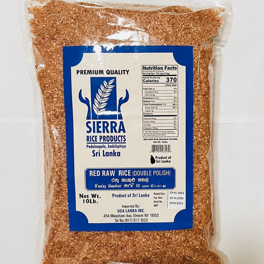 Sierra Red Raw Rice (Double Polished) 10LB